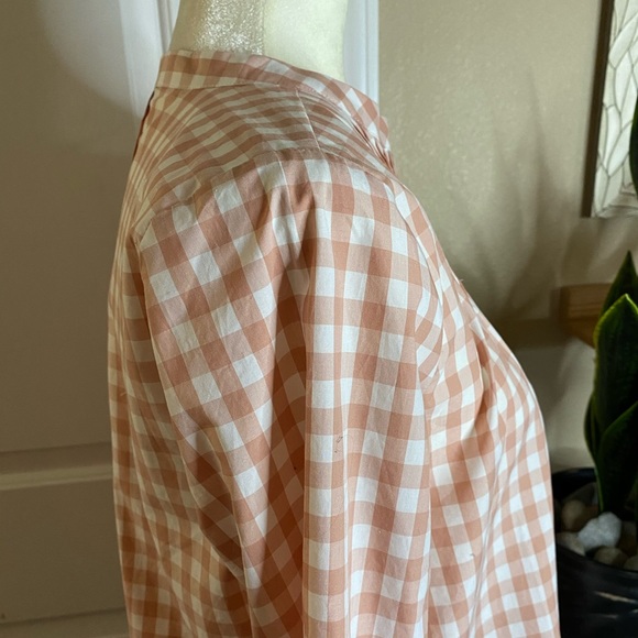 J. Crew Plaid Half Button Shirt - Picture 7 of 10